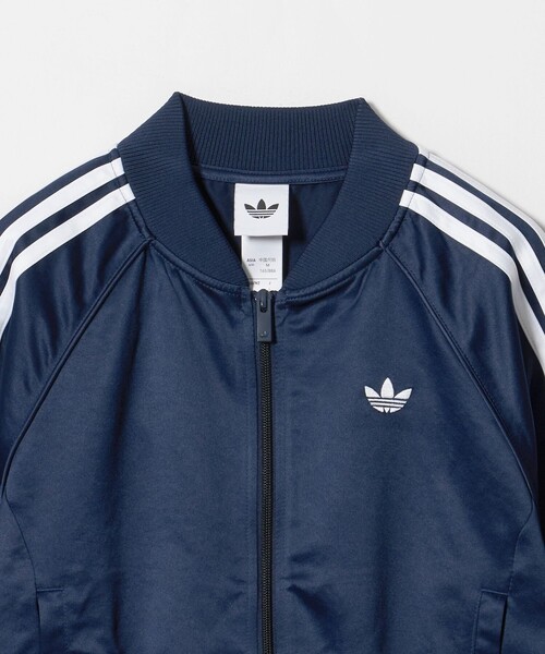 adidas Originals(アディダスオリジナルス)の「<adidas Originals>サテンジャケット(カーディガン/ボレロ・レディース・ネイビー/ブラック・FREE)」の4枚目の写真