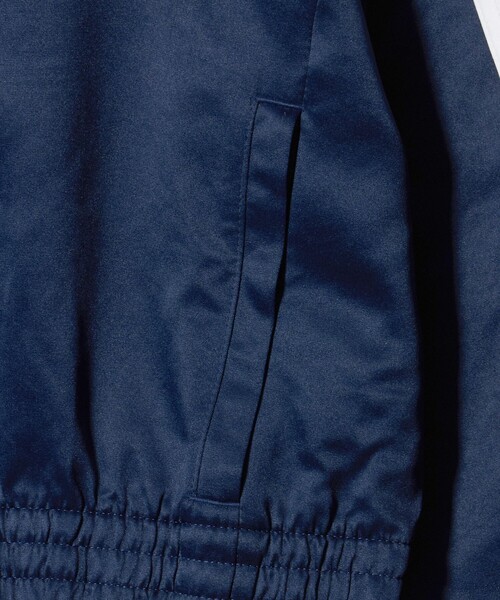 adidas Originals(アディダスオリジナルス)の「<adidas Originals>サテンジャケット(カーディガン/ボレロ・レディース・ネイビー/ブラック・FREE)」の6枚目の写真