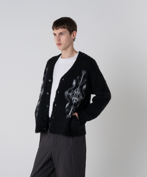 PENDLETON（ペンドルトン）の「モヘア混シャギーニットカーディガン（カーディガン/ボレロ・メンズ・ブラウン/Cobalt/ブラック・LARGE/MEDIUM）」の2枚目の写真