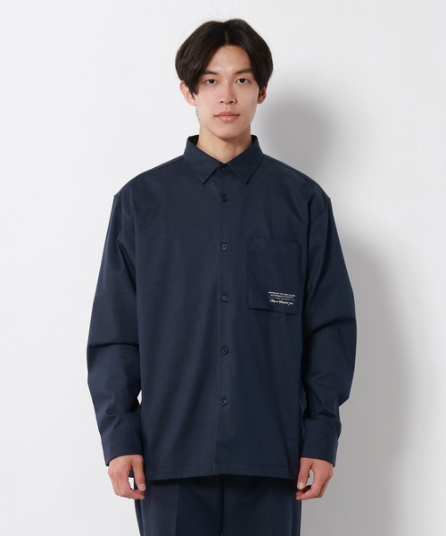 GLOBAL WORK(グローバルワーク)の「アーバンデニムシャツ/680678(シャツ/ブラウス・メンズ・ダークネイビー・LARGE/X-LARGE/SMALL/MEDIUM)」の2枚目の写真
