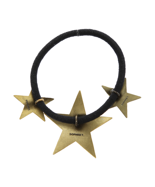 SOPHNET.（ソフネット）の「STAR ERASTIC BRACELET（バングル/リストバンド・メンズ・シルバー/ゴールド・FREE）」の3枚目の写真