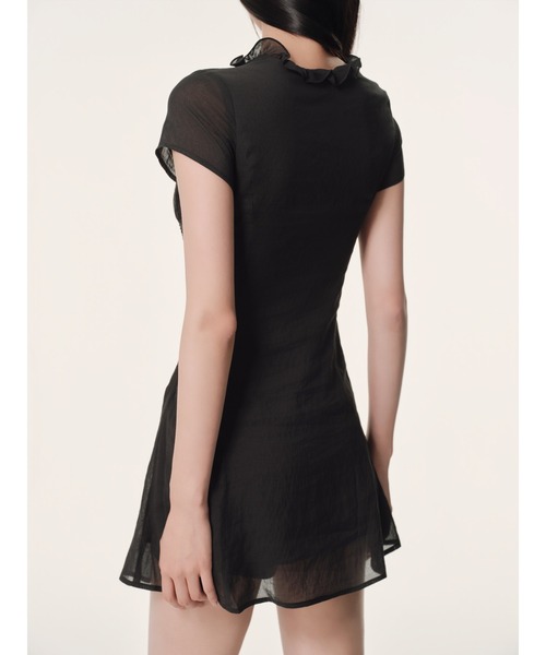 andwang（アンドワン）の「Airy Vintage Dress（ワンピース・レディース・アイボリー/ブラック・SMALL/MEDIUM）」の16枚目の写真