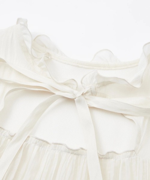 andwang（アンドワン）の「Airy Vintage Dress（ワンピース・レディース・アイボリー/ブラック・SMALL/MEDIUM）」の21枚目の写真