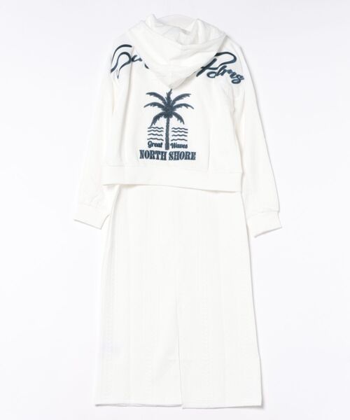 Kahiko(カヒコ)の「【Kahiko】SURF&Palms モニスパーカ-&ノースリーブワンピースセット(ワンピース・レディース・ベージュ/グレー/ホワイト・FREE)」の2枚目の写真