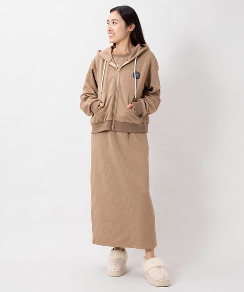 Kahiko(カヒコ)の「【Kahiko】SURF&Palms モニスパーカ-&ノースリーブワンピースセット(ワンピース・レディース・ベージュ/グレー/ホワイト・FREE)」の14枚目の写真