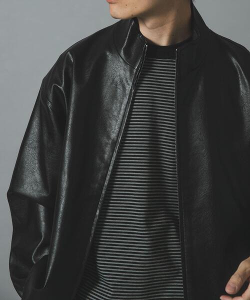 ITEMS URBANRESEARCH(アイテムズ アーバンリサーチ)の「スタンドネックF.L.Wzipperブルゾン(ブルゾン・メンズ・ブラウン/ブラック・MEDIUM/LARGE)」の5枚目の写真