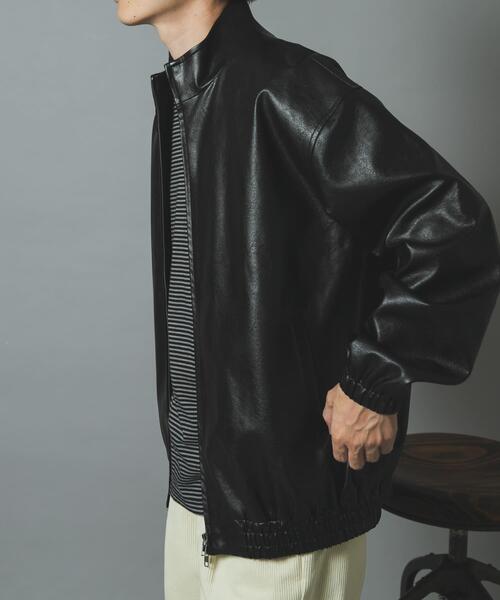 ITEMS URBANRESEARCH(アイテムズ アーバンリサーチ)の「スタンドネックF.L.Wzipperブルゾン(ブルゾン・メンズ・ブラウン/ブラック・MEDIUM/LARGE)」の6枚目の写真