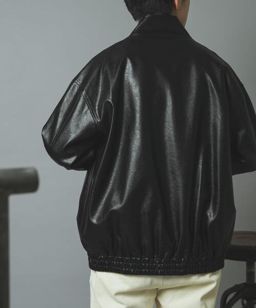 ITEMS URBANRESEARCH(アイテムズ アーバンリサーチ)の「スタンドネックF.L.Wzipperブルゾン(ブルゾン・メンズ・ブラウン/ブラック・MEDIUM/LARGE)」の7枚目の写真
