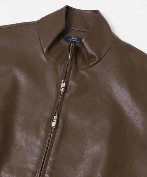 ITEMS URBANRESEARCH(アイテムズ アーバンリサーチ)の「スタンドネックF.L.Wzipperブルゾン(ブルゾン・メンズ・ブラウン/ブラック・MEDIUM/LARGE)」の19枚目の写真