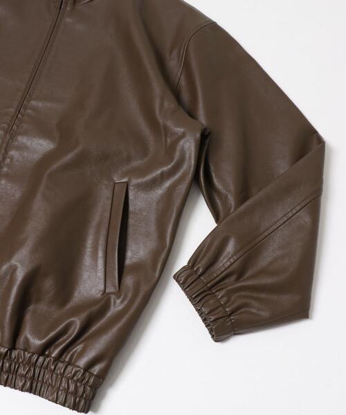 ITEMS URBANRESEARCH(アイテムズ アーバンリサーチ)の「スタンドネックF.L.Wzipperブルゾン(ブルゾン・メンズ・ブラウン/ブラック・MEDIUM/LARGE)」の20枚目の写真