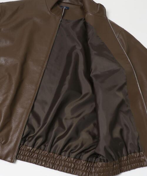 ITEMS URBANRESEARCH(アイテムズ アーバンリサーチ)の「スタンドネックF.L.Wzipperブルゾン(ブルゾン・メンズ・ブラウン/ブラック・MEDIUM/LARGE)」の21枚目の写真