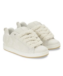 DC SHOES ウィメンズ WS COURT GRAFFIK SD シューズ 【2026年秋冬モデル】/レディースパイソン柄・ボアスニーカー