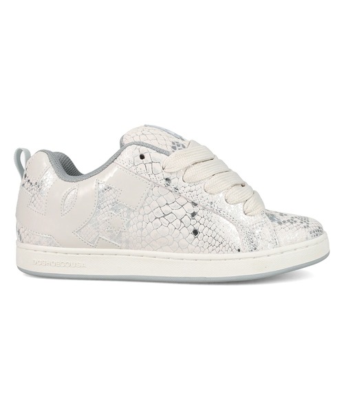 DC SHOES(ディーシーシューズ)の「DC SHOES ウィメンズ WS COURT GRAFFIK SD シューズ 【2026年秋冬モデル】/レディースパイソン柄・ボアスニーカー(スニーカー・レディース・ホワイト系その他/ブラック系その他・23cm/23.5cm/24cm/24.5cm/25cm)」の2枚目の写真