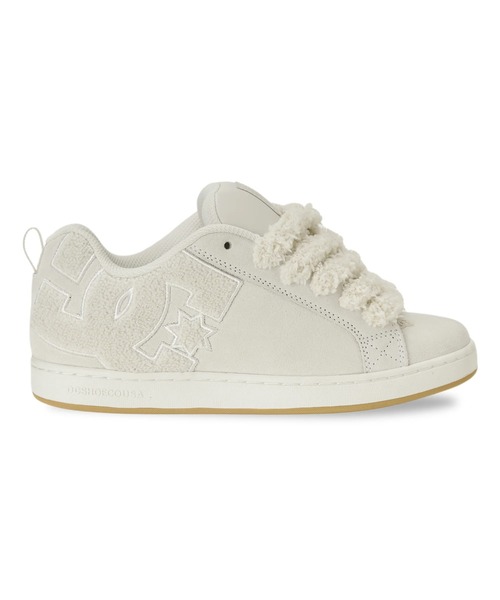 DC SHOES(ディーシーシューズ)の「DC SHOES ウィメンズ WS COURT GRAFFIK SD シューズ 【2026年秋冬モデル】/レディースパイソン柄・ボアスニーカー(スニーカー・レディース・ホワイト系その他/ブラック系その他・23cm/23.5cm/24cm/24.5cm/25cm)」の3枚目の写真