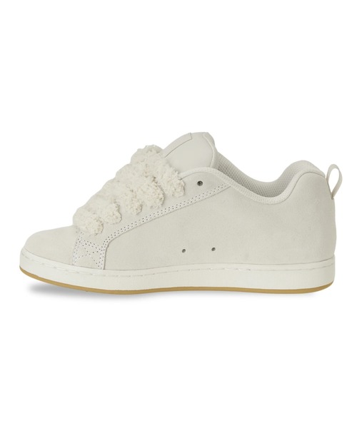 DC SHOES(ディーシーシューズ)の「DC SHOES ウィメンズ WS COURT GRAFFIK SD シューズ 【2026年秋冬モデル】/レディースパイソン柄・ボアスニーカー(スニーカー・レディース・ホワイト系その他/ブラック系その他・23cm/23.5cm/24cm/24.5cm/25cm)」の4枚目の写真
