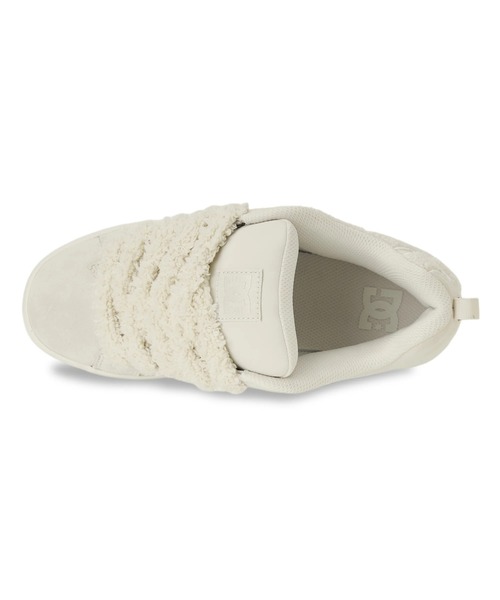 DC SHOES(ディーシーシューズ)の「DC SHOES ウィメンズ WS COURT GRAFFIK SD シューズ 【2026年秋冬モデル】/レディースパイソン柄・ボアスニーカー(スニーカー・レディース・ホワイト系その他/ブラック系その他・23cm/23.5cm/24cm/24.5cm/25cm)」の5枚目の写真
