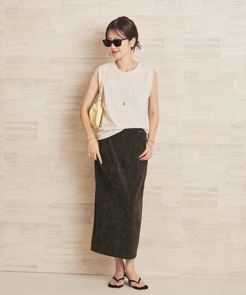 plage（プラージュ）の「suede like jersey tightスカート（スカート・レディース・ブラウン系その他・36/38）」の10枚目の写真