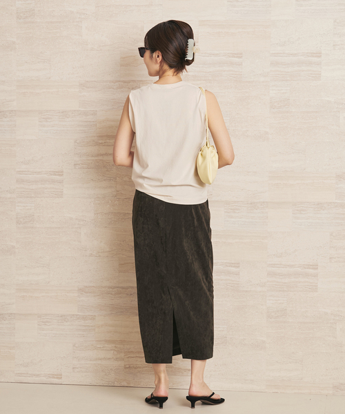 plage（プラージュ）の「suede like jersey tightスカート（スカート・レディース・ブラウン系その他・36/38）」の12枚目の写真