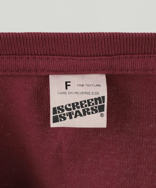 SCREEN STARS（スクリーンスターズ）の「SCREEN STARS/スクリーンスターズ SLOBE別注 ナンバリングTEE（Tシャツ/カットソー・レディース・ベージュ/ボルドー・FREE）」の12枚目の写真