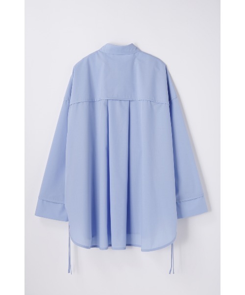 nagonstans(ナゴンスタンス)の「piping wide shirt(シャツ/ブラウス・レディース・杢グレー/ホワイト/ライトブルー・MEDIUM)」の20枚目の写真
