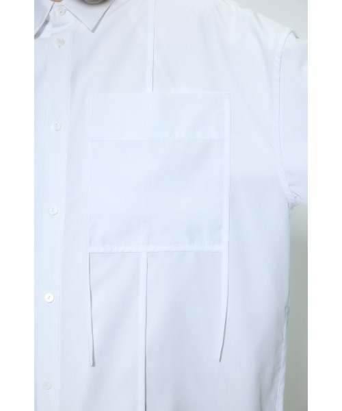 nagonstans(ナゴンスタンス)の「piping wide shirt(シャツ/ブラウス・レディース・杢グレー/ホワイト/ライトブルー・MEDIUM)」の14枚目の写真