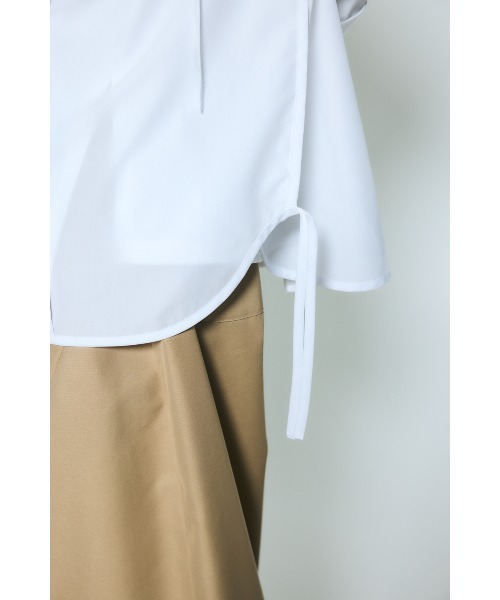 nagonstans(ナゴンスタンス)の「piping wide shirt(シャツ/ブラウス・レディース・杢グレー/ホワイト/ライトブルー・MEDIUM)」の15枚目の写真