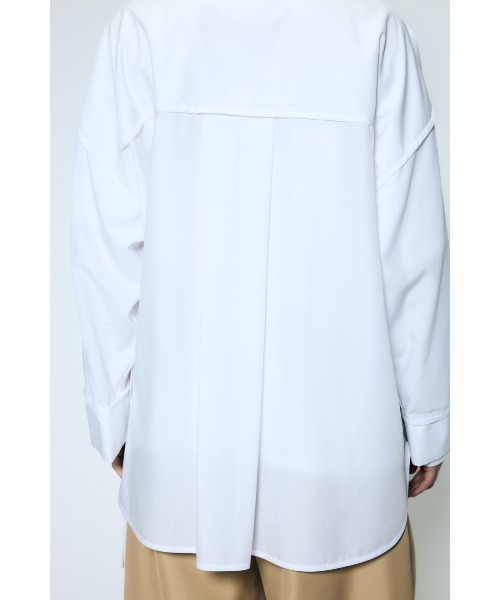 nagonstans(ナゴンスタンス)の「piping wide shirt(シャツ/ブラウス・レディース・杢グレー/ホワイト/ライトブルー・MEDIUM)」の17枚目の写真