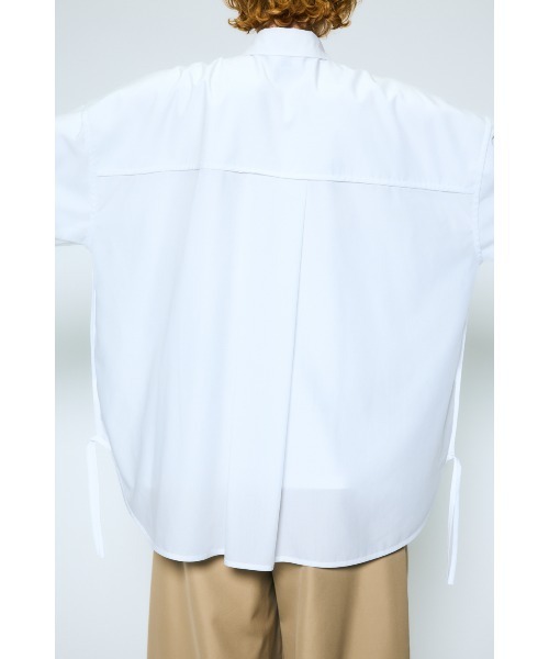 nagonstans(ナゴンスタンス)の「piping wide shirt(シャツ/ブラウス・レディース・杢グレー/ホワイト/ライトブルー・MEDIUM)」の18枚目の写真