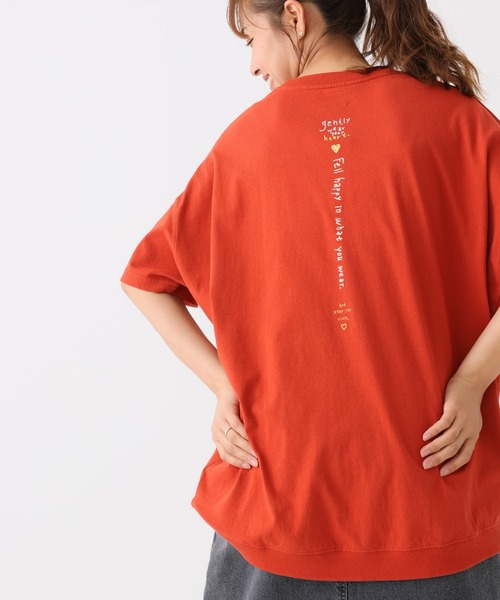 HEART MARKET(ハートマーケット)の「タテカラフル刺繍チュニック(Tシャツ/カットソー・レディース・ホワイト系1/グリーン系/レッド系/グレー系2/グレー系1/ホワイト系2・FREE)」の6枚目の写真