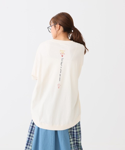 HEART MARKET(ハートマーケット)の「タテカラフル刺繍チュニック(Tシャツ/カットソー・レディース・ホワイト系1/グリーン系/レッド系/グレー系2/グレー系1/ホワイト系2・FREE)」の17枚目の写真