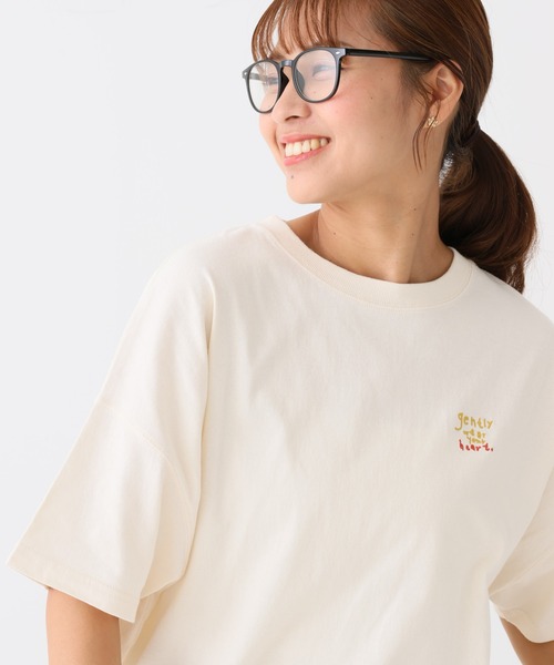 HEART MARKET(ハートマーケット)の「タテカラフル刺繍チュニック(Tシャツ/カットソー・レディース・ホワイト系1/グリーン系/レッド系/グレー系2/グレー系1/ホワイト系2・FREE)」の20枚目の写真