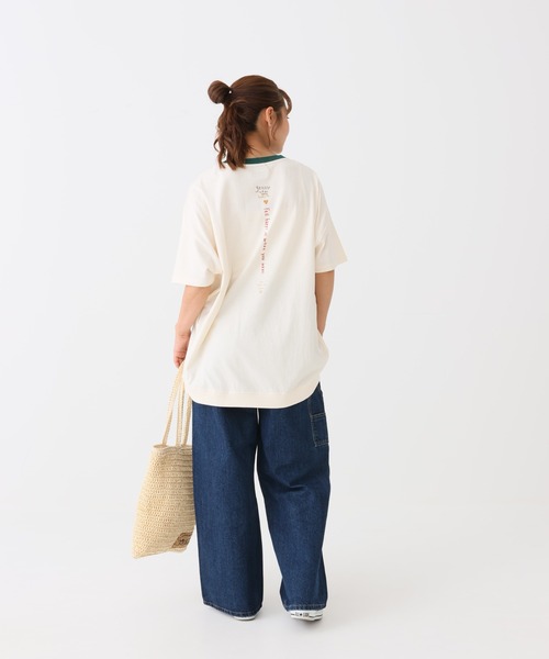 HEART MARKET(ハートマーケット)の「タテカラフル刺繍チュニック(Tシャツ/カットソー・レディース・ホワイト系1/グリーン系/レッド系/グレー系2/グレー系1/ホワイト系2・FREE)」の8枚目の写真