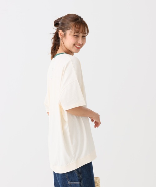HEART MARKET(ハートマーケット)の「タテカラフル刺繍チュニック(Tシャツ/カットソー・レディース・ホワイト系1/グリーン系/レッド系/グレー系2/グレー系1/ホワイト系2・FREE)」の10枚目の写真