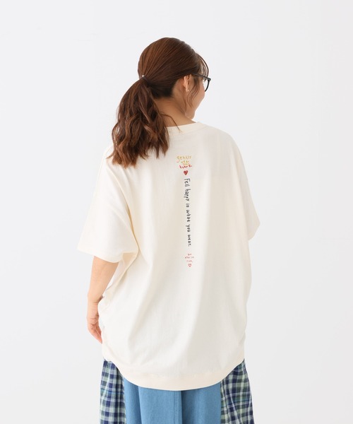 HEART MARKET(ハートマーケット)の「タテカラフル刺繍チュニック(Tシャツ/カットソー・レディース・ホワイト系1/グリーン系/レッド系/グレー系2/グレー系1/ホワイト系2・FREE)」の18枚目の写真