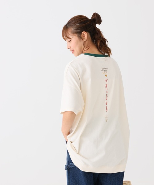 HEART MARKET(ハートマーケット)の「タテカラフル刺繍チュニック(Tシャツ/カットソー・レディース・ホワイト系1/グリーン系/レッド系/グレー系2/グレー系1/ホワイト系2・FREE)」の15枚目の写真