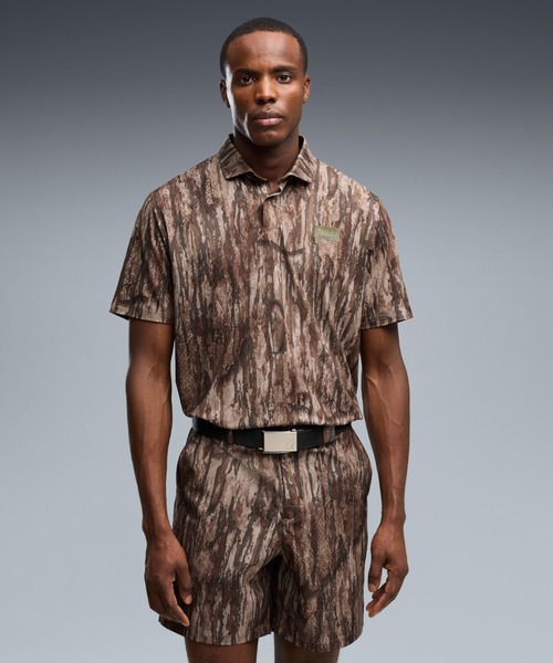 PUMA(プーマ)の「PUMA プーマ メンズ ゴルフPUMA x REALTREE カモフラージュ 半袖 ポロシャツ(ポロシャツ・メンズ・オリーブ系・LARGE/MEDIUM/SMALL/X-LARGE/X-SMALL)」の1枚目の写真