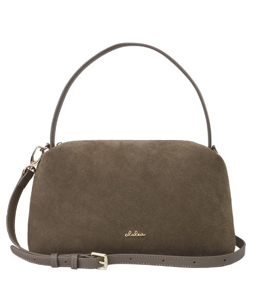 Clelia（クレリア）の「スエードハンドバッグ/ショルダーバッグ（ハンドバッグ・レディース・ネイビー/ライトブラウン/ライトグレー/ブラウン系その他/ダークグレー/セージグリーン・ONE SIZE）」の15枚目の写真
