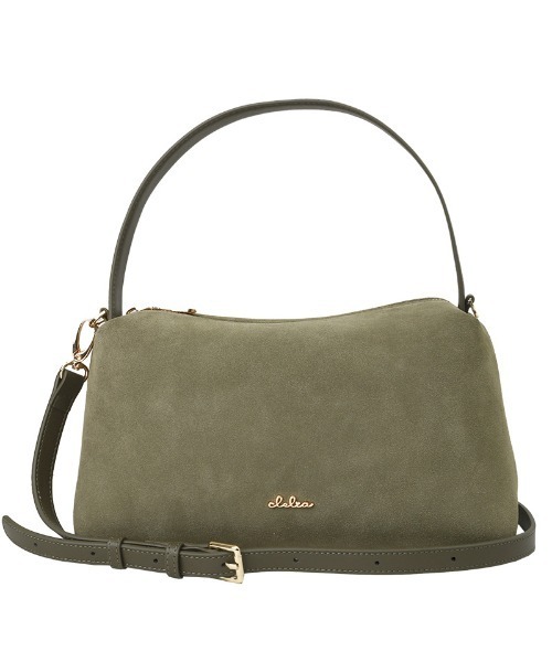 Clelia（クレリア）の「スエードハンドバッグ/ショルダーバッグ（ハンドバッグ・レディース・ネイビー/ライトブラウン/ライトグレー/ブラウン系その他/ダークグレー/セージグリーン・ONE SIZE）」の16枚目の写真