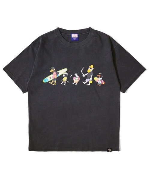 RIVER SIDE CULTURE(リバーサイドカルチャー)の「RIVER SIDE CULTURE / MARCO'S FAMILY LET'S SURF T-SHIRT(M4)(Tシャツ/カットソー・メンズ・チャコールグレー/ホワイト・X-LARGE/LARGE/MEDIUM)」の2枚目の写真