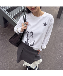 [UNISEX]STAR1 GIRL ロングスリーブTシャツ_4color