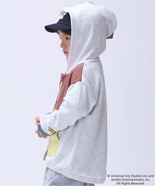 petit main（プティマイン）の「【JURASSIC WORLD】恐竜フード付きパーカー（パーカー・キッズ・グリーン/ホワイト系その他・M/L/S）」の12枚目の写真