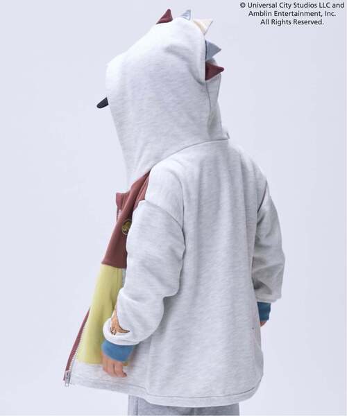 petit main（プティマイン）の「【JURASSIC WORLD】恐竜フード付きパーカー（パーカー・キッズ・グリーン/ホワイト系その他・M/L/S）」の13枚目の写真