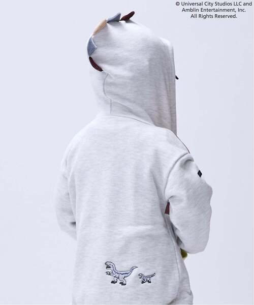 petit main（プティマイン）の「【JURASSIC WORLD】恐竜フード付きパーカー（パーカー・キッズ・グリーン/ホワイト系その他・M/L/S）」の14枚目の写真