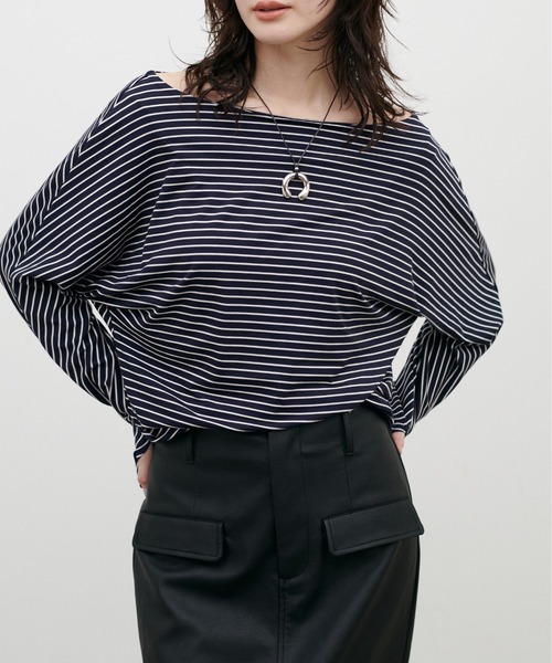 LARUTA(ラルータ)の「【LARUTA】とろみドルマンカットソープルオーバー(Tシャツ/カットソー・レディース・オフホワイト/その他1/ブラック/ダークブラウン・FREE)」の22枚目の写真