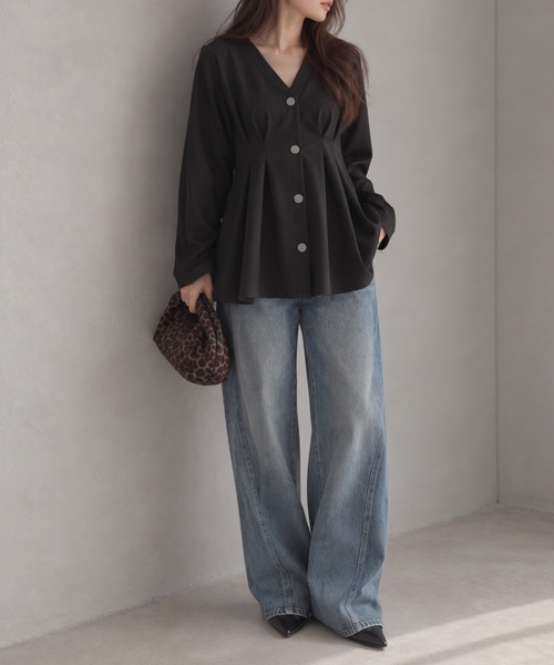 モデル身長：158cm
着用サイズ：FREE