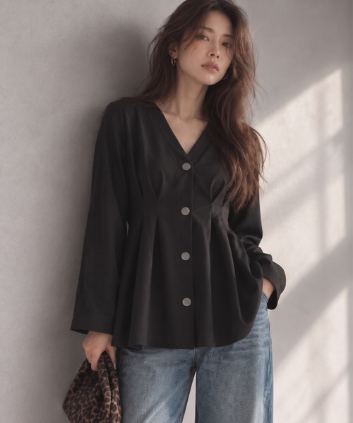 モデル身長：158cm
着用サイズ：FREE