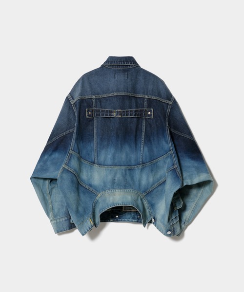beautiful people(ビューティフルピープル)の「double-end selvedge denim blouson gradation(デニムジャケット・レディース・インディゴブルー・36/38/40)」の3枚目の写真