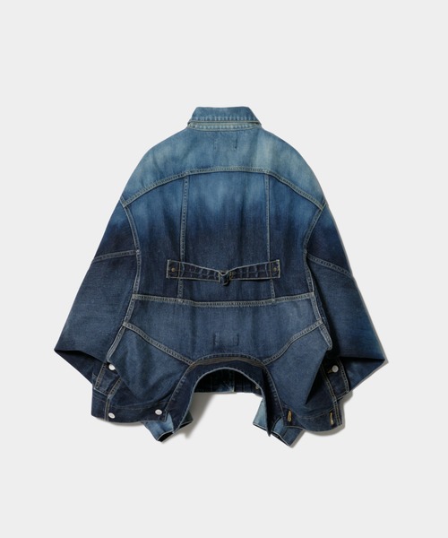 beautiful people(ビューティフルピープル)の「double-end selvedge denim blouson gradation(デニムジャケット・レディース・インディゴブルー・36/38/40)」の5枚目の写真