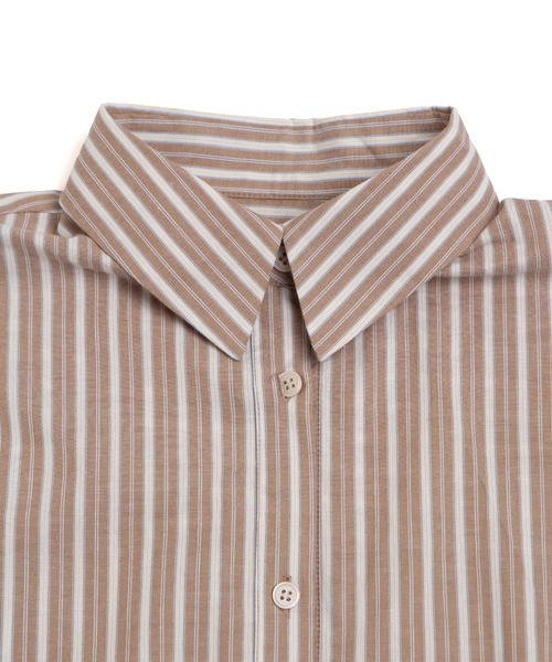 PUNYUS（プニュズ）の「【NEW SIZE)】ベーシックストライプシャツ（シャツ/ブラウス・レディース・ホワイト/サックスブルー/ブラウン・1/2/3/4/5）」の15枚目の写真