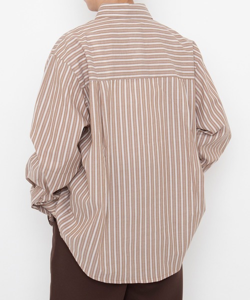 PUNYUS（プニュズ）の「【NEW SIZE)】ベーシックストライプシャツ（シャツ/ブラウス・レディース・ホワイト/サックスブルー/ブラウン・1/2/3/4/5）」の19枚目の写真